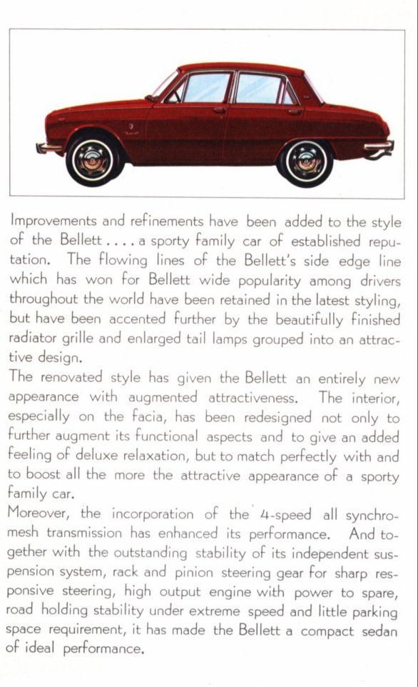 1967 Isuzu Bellett 1500 LHD brochure - English - 8-pages - 02-03 - detail 2.jpg