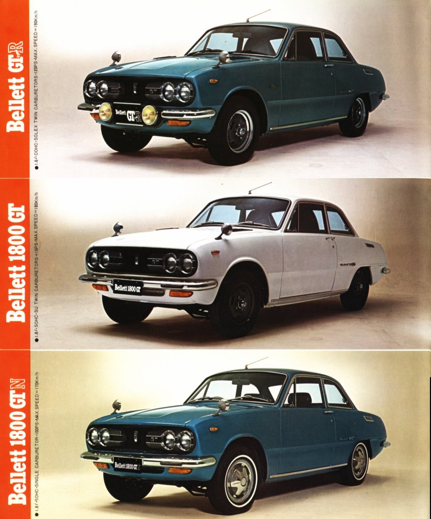 1972 Isuzu Bellett range brochure - single sheet - panel 02 - inside page.jpg