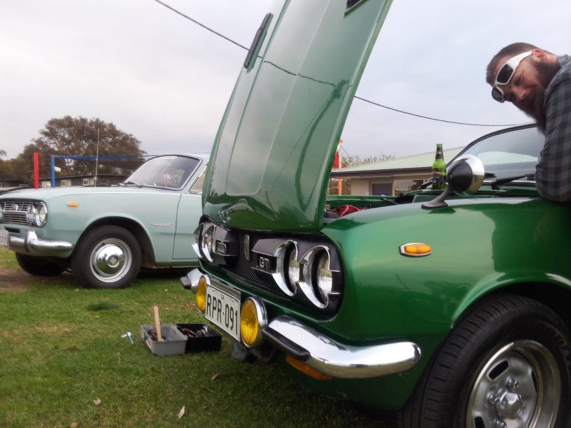 21 October - 135 - Bellett GTR and 1964 Bellett sedan - newest & oldest Belletts together - with Gav.jpg