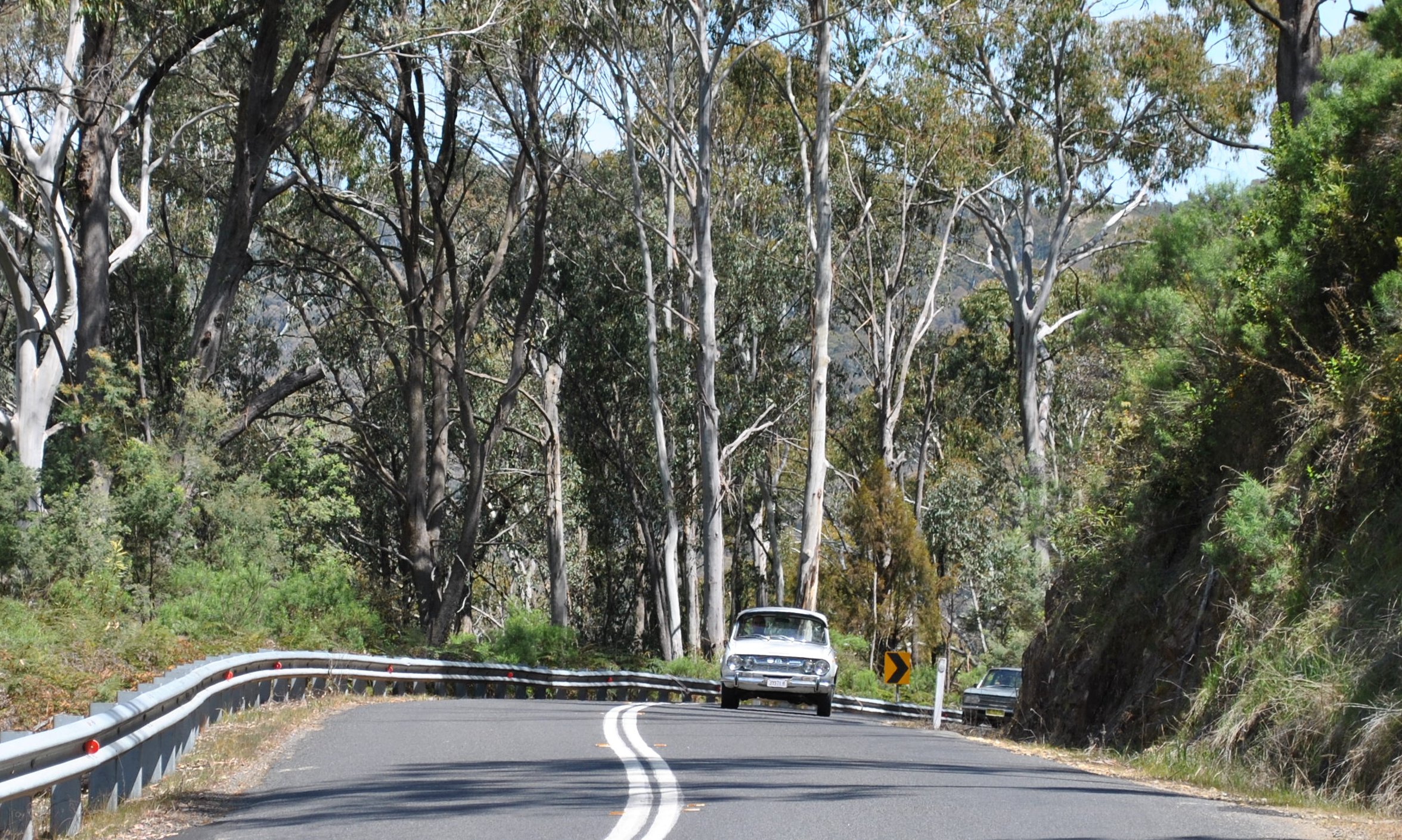 19 October - 29 - Snowy Mountains Highway - Matt Smith's 'Doris' Isuzu Bellett Deluxe Automatic driven by Paul Harvey.JPG